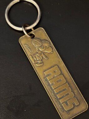 Vintage St. Louis Rams Keychain – Warner Bros Looney Tunes Taz NFL Metal Tag